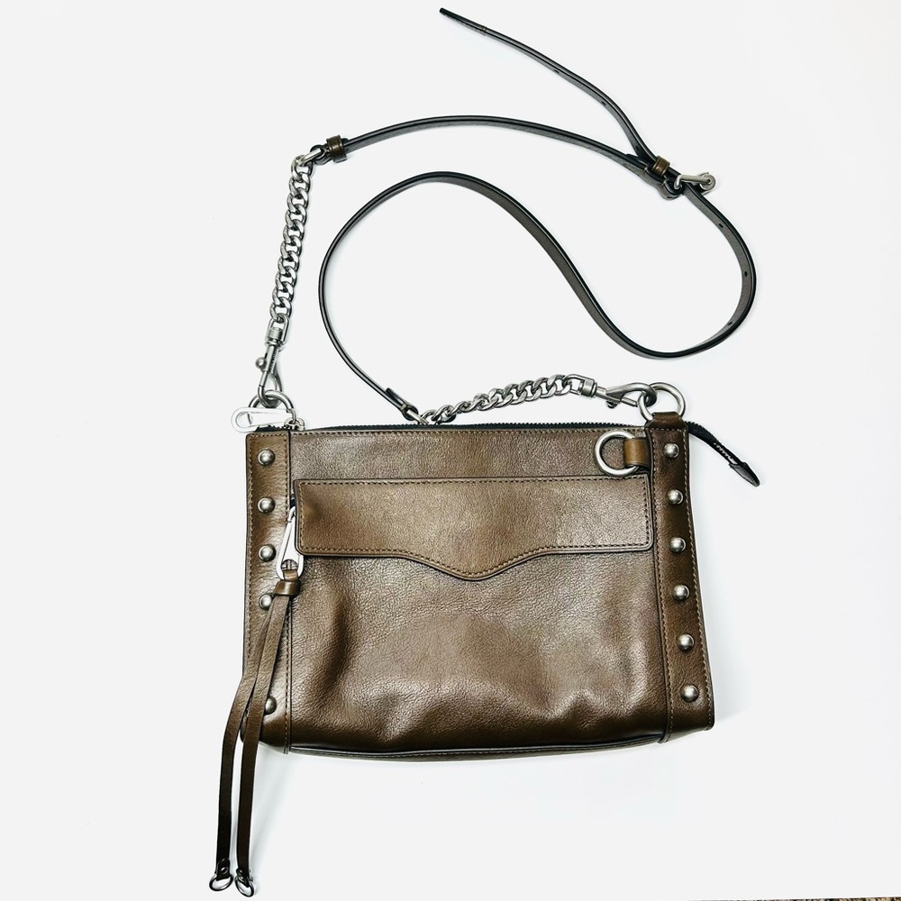 Rebecca Minkoff Brown Leather Chain Crossbody Bag